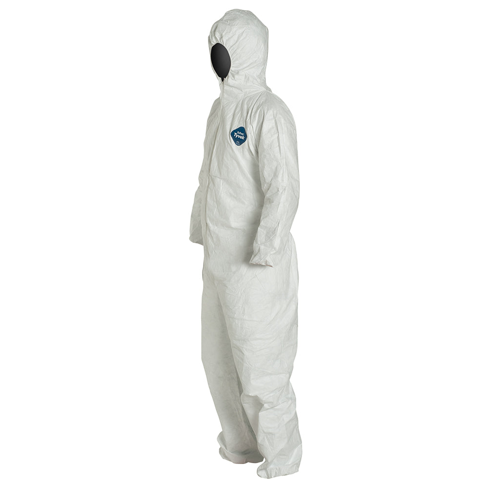 Dupont TYVEK® 400 - Coverall w/ Resp. Fit Hood, Elastic Wrists and Ankles