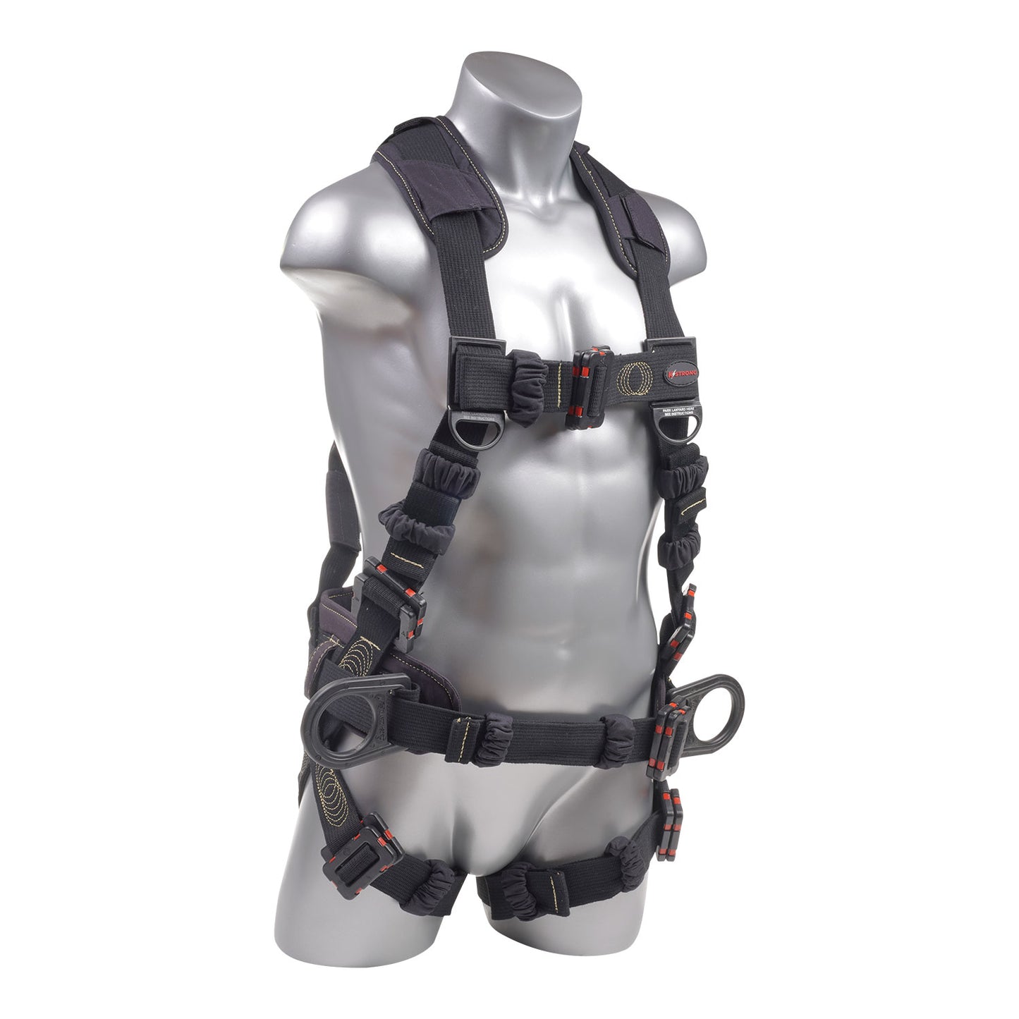 KStrong® Kapture™ Element Arc Flash Rated 5-Point Full Body Harness Padded with Belt, 3 D-rings, Mating Buckle Legs and Chest (ANSI)