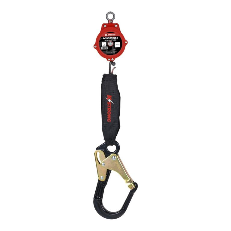 KStrong® Dual 6 ft. Micron™ SRL Assembly with Rebar Hooks (ANSI) – Harness Connector Included