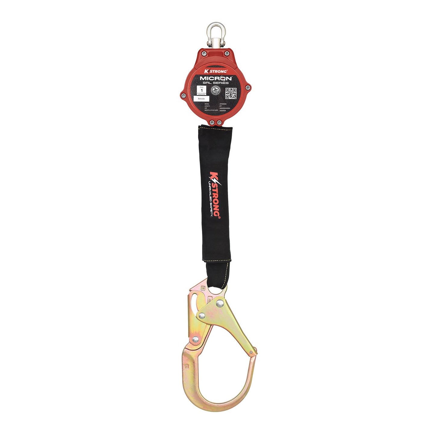KStrong® Micron™ 6 ft. Arc Flash Rated SRL with Steel Rebar Hook (ANSI) – Harness Connector Included