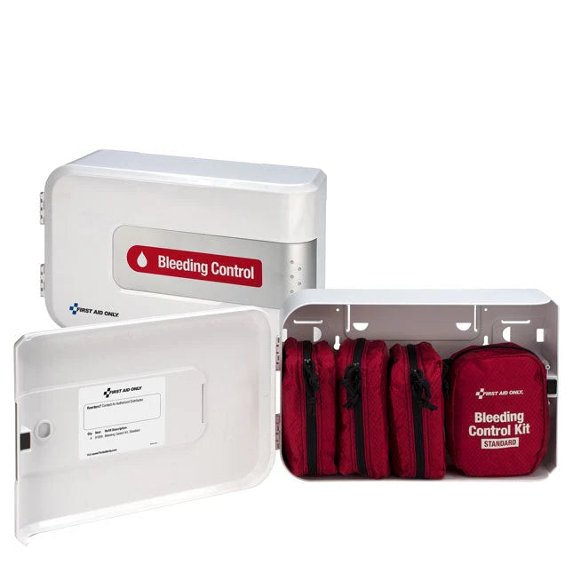 First Aid Only SmartCompliance Complete Bleeding Control Cabinet for Limb & Torso Wounds