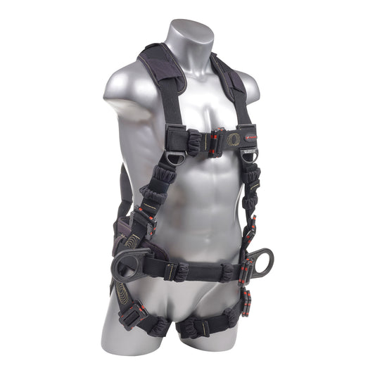 KStrong® Kapture™ Element Arc Flash Rated 5-Point Full Body Harness Padded with Belt, 3 D-rings, Mating Buckle Legs and Chest (ANSI)